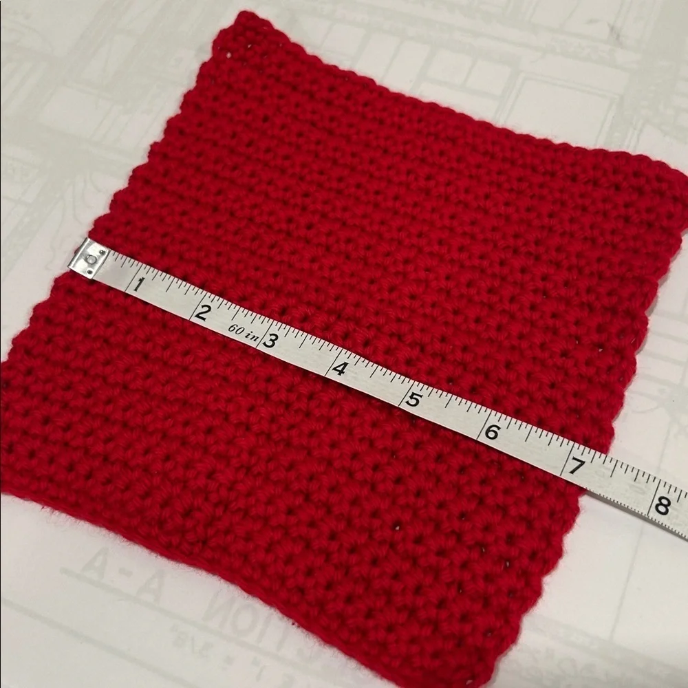 100% Cotton Handmade Washcloths - Set of 3